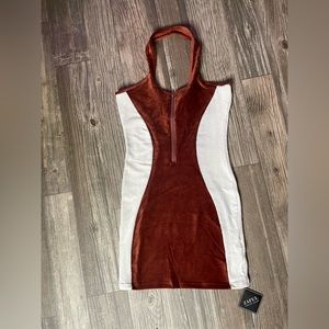 Velvet halter dress